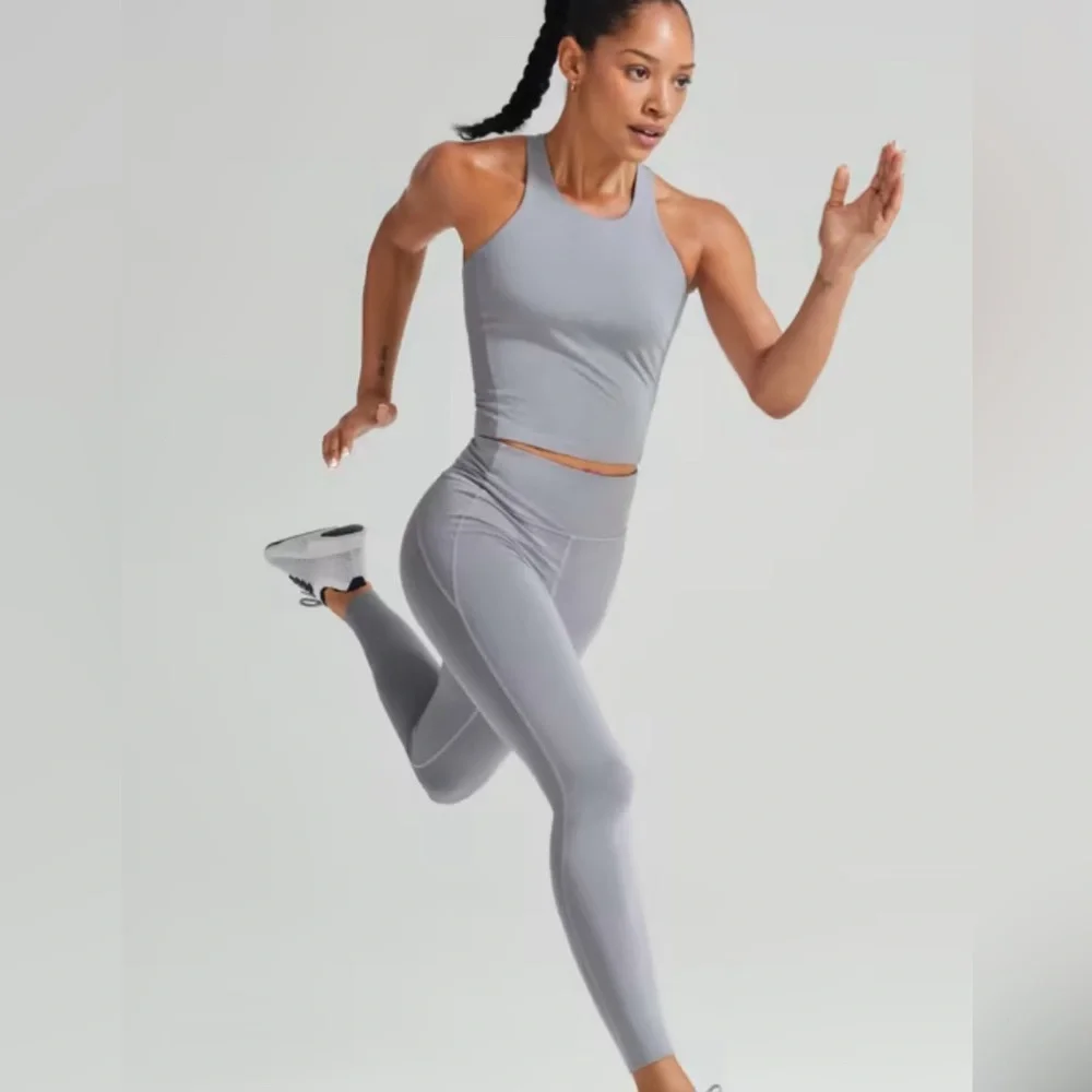 Allbirds Natural Leggings Grey Size Small Merino Wool Blend Run Pant